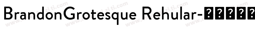 BrandonGrotesque Rehular字体转换